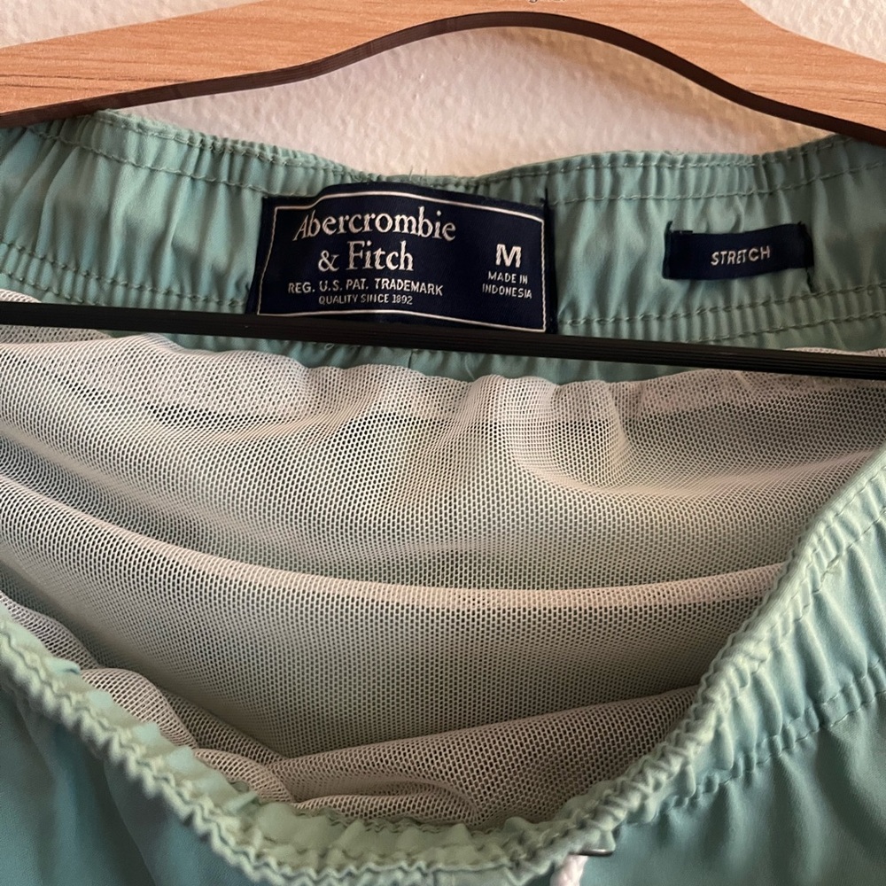 Abercrombie & Fitch Mint Green Swim Trunks - Picture 3 of 3